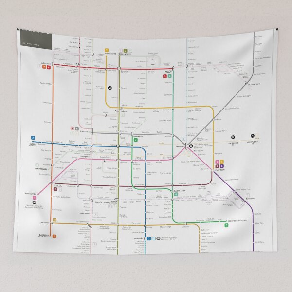 Item preview, Mexico metro map designed and sold by Jug Cerovic.