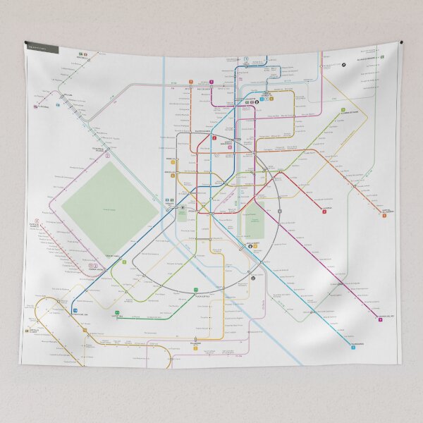 Item preview, Madrid metro map designed and sold by Jug Cerovic.