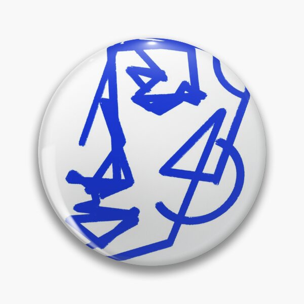 Artikelvorschau, Blaue abstrakte einseitige moderne Linienkunst entworfen und verkauft von maizon.