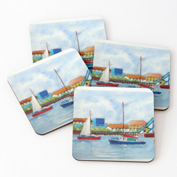 Item preview, Painting of Boats at Fleetwood. designed and sold by JacquiK.
