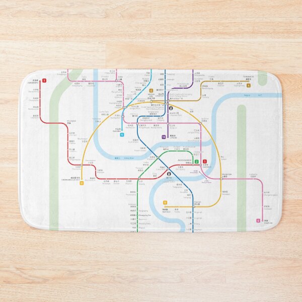 Item preview, Chongqing Metro Map designed and sold by Jug Cerovic.