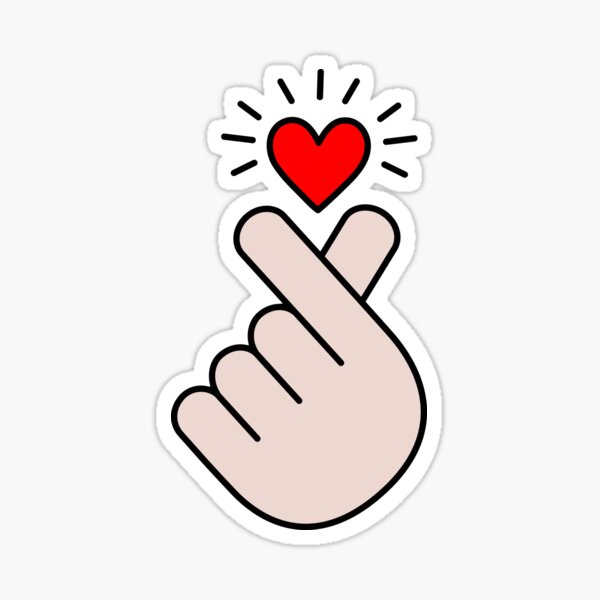 k-pop-heart-kpop-symbol-k-pop-hand-fingers-i-love-music-sticker-by-boom-art-redbubble