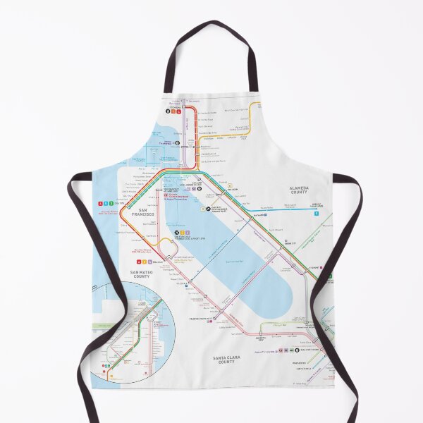Item preview, San Francisco Bay Area Transit Map designed and sold by Jug Cerovic.