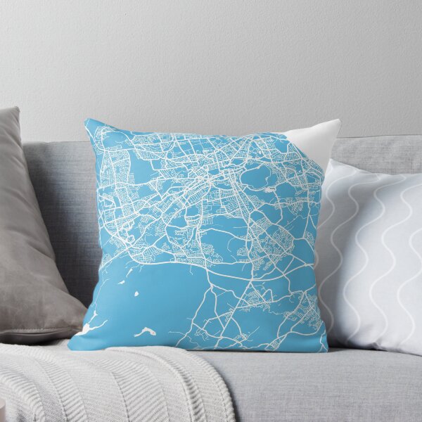 Item preview, Edinburgh map blue designed and sold by mapsart.