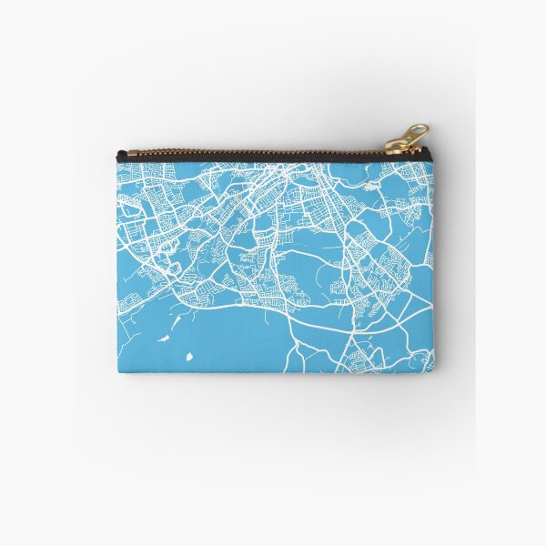 Item preview, Edinburgh map blue designed and sold by mapsart.