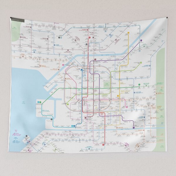 Item preview, Osaka metro map  designed and sold by Jug Cerovic.