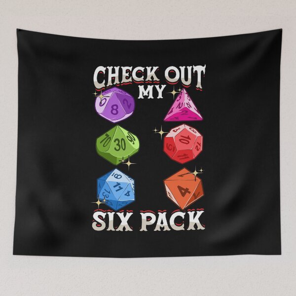 Item preview, Check Out My Six Pack Funny Gaming Dice Pun designed and sold by perfectpresents.