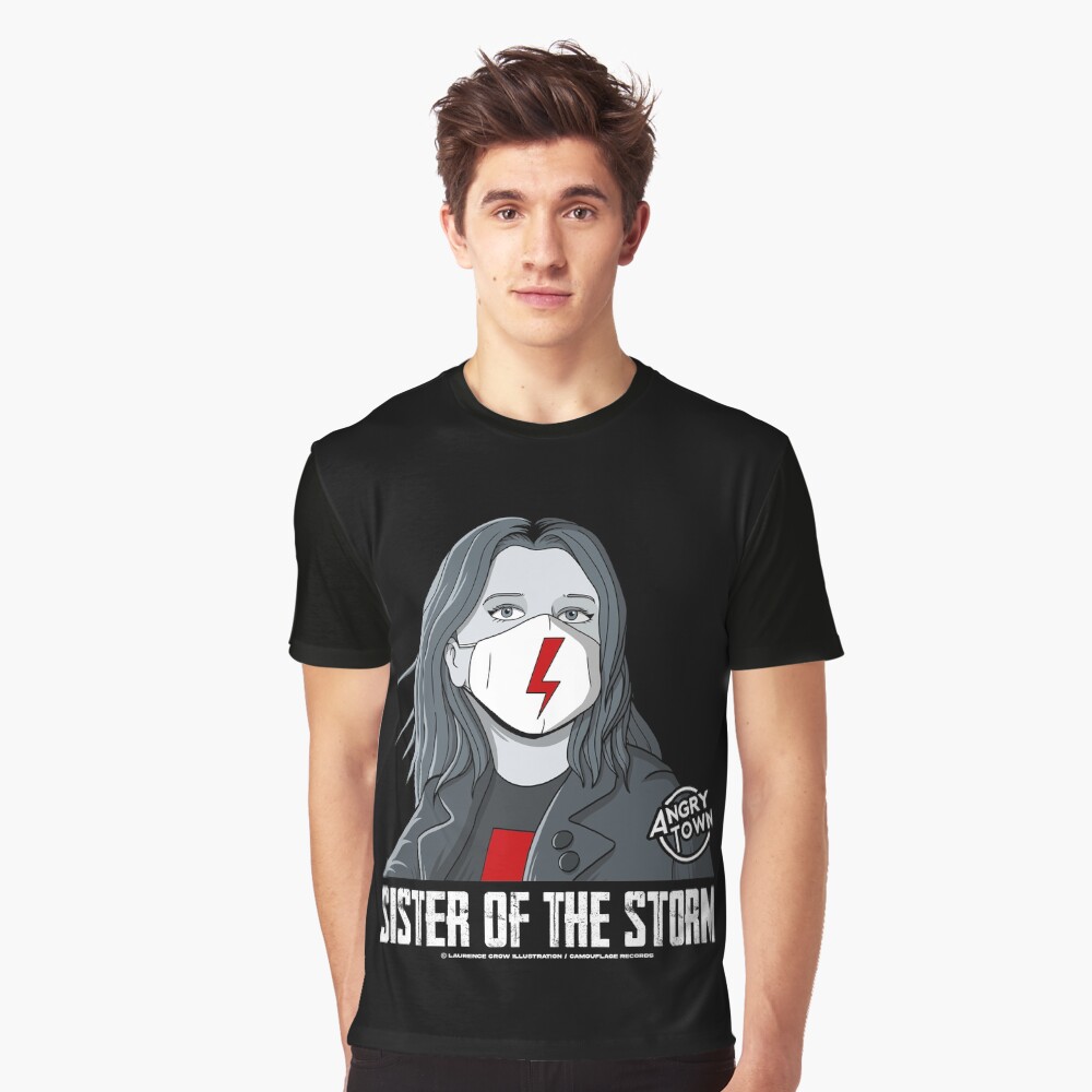 ANGRY TOWN - SISTER OF THE STORM (STRAJK KOBIET) Graphic T-Shirt