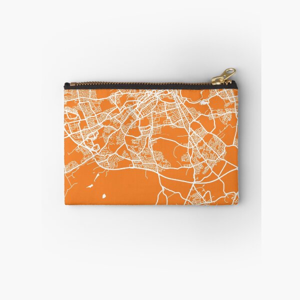 Item preview, Edinburgh map orange designed and sold by mapsart.
