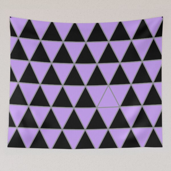 Item preview, Black, pastel purple,  and gray geometric triangle pattern designed and sold by BaronessDesign.