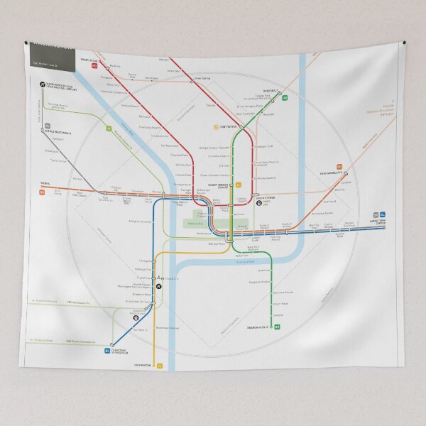 Item preview, Washington Metro Map designed and sold by Jug Cerovic.