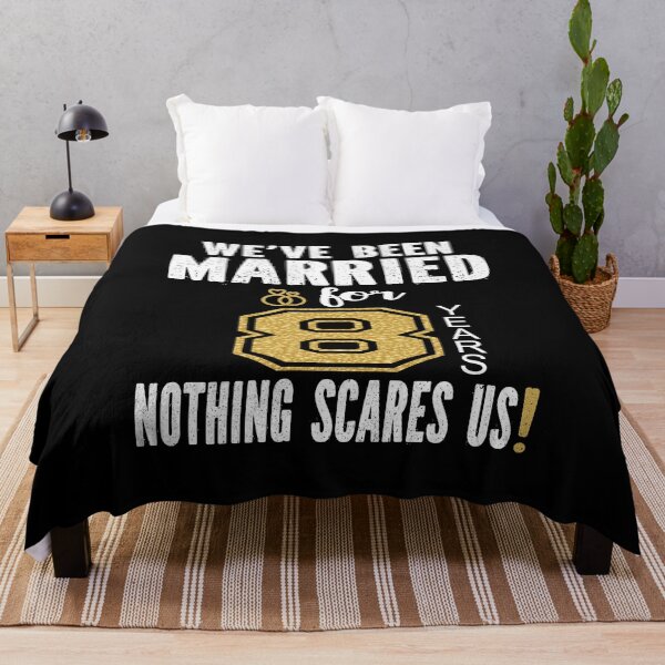 Item preview, We've Been Married For 8 Years Nothing Scares Us Couples graphic designed and sold by Grabitees.