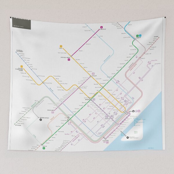 Item preview, Toronto Metro Map designed and sold by Jug Cerovic.
