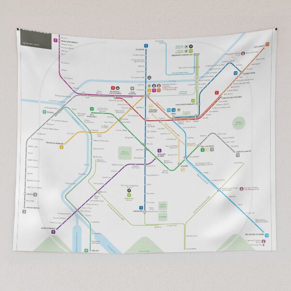 Item preview, São Paulo MetroMap designed and sold by Jug Cerovic.