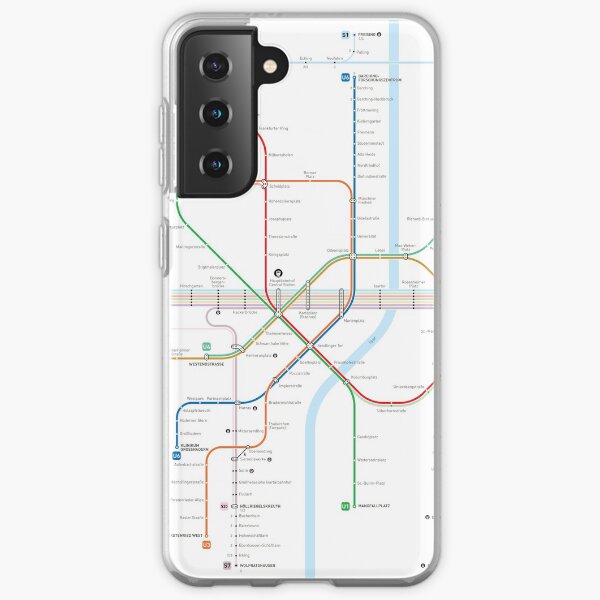 Munich Metro Map Samsung Galaxy Soft Case