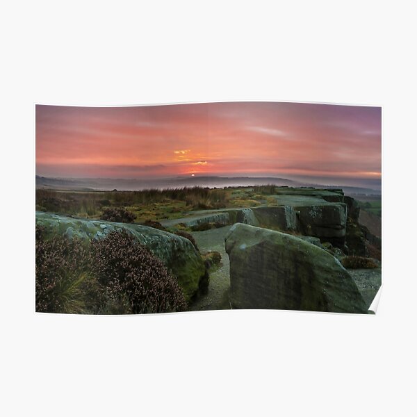 Sun Rise in the Peaks Poster