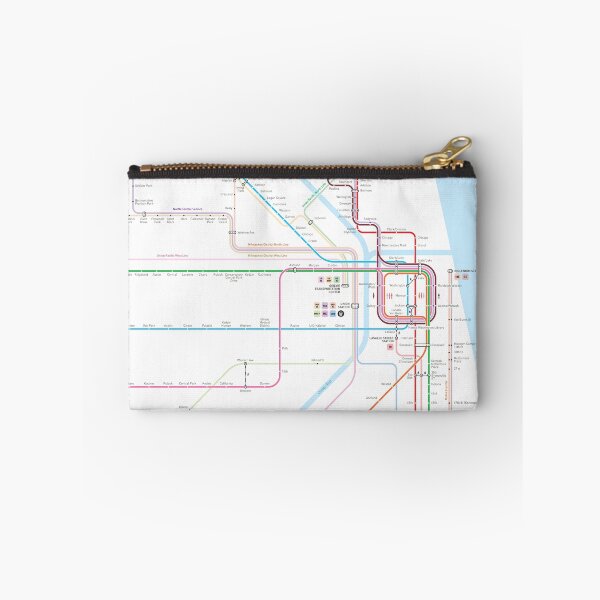 Item preview, Chicago Subway Map designed and sold by Jug Cerovic.