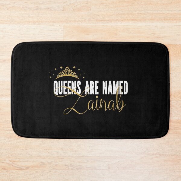 Item preview, Queens Are Named Zainab Personalized First Name Girl print designed and sold by Grabitees.