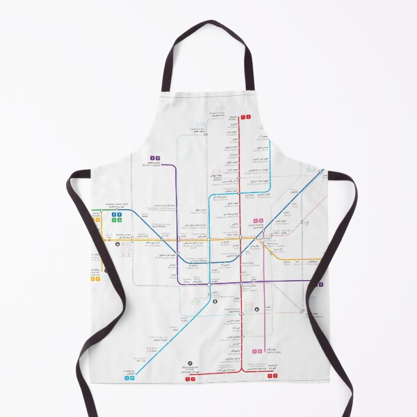 Item preview, Tehran Metro Map designed and sold by Jug Cerovic.