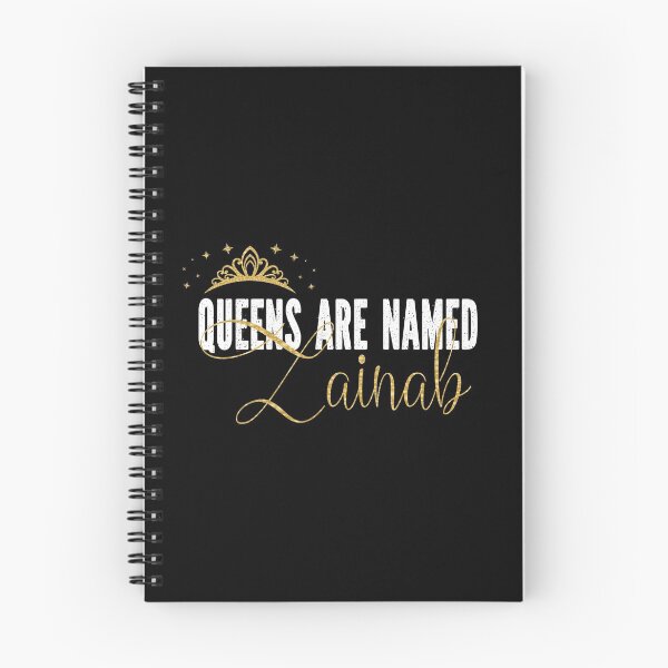 Item preview, Queens Are Named Zainab Personalized First Name Girl print designed and sold by Grabitees.