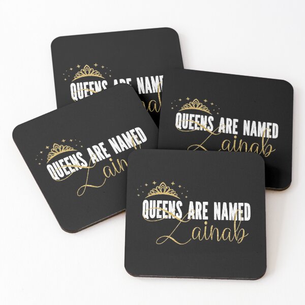 Item preview, Queens Are Named Zainab Personalized First Name Girl print designed and sold by Grabitees.