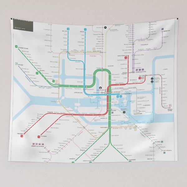 Item preview, Stockholm Metro Map designed and sold by Jug Cerovic.