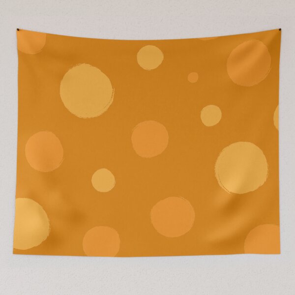 Item preview, Yellow paintbrush stroke circle of different sizes designed and sold by SimplyAdrienne.