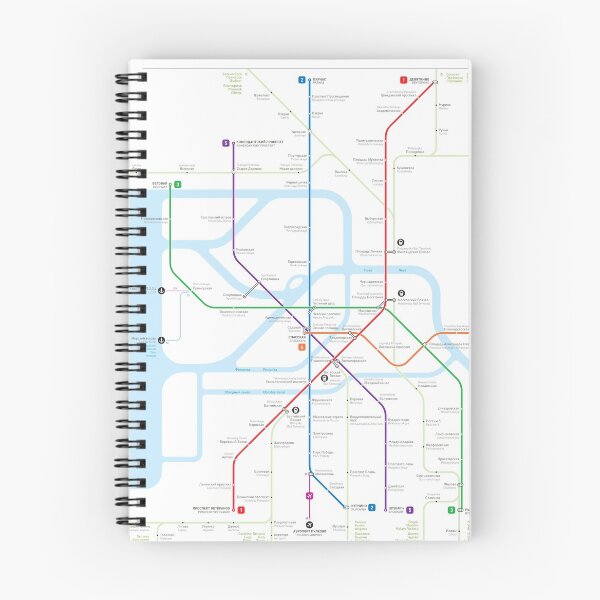 Artikelvorschau, Sankt-Petersburg Metro Karte entworfen und verkauft von Jug Cerovic.