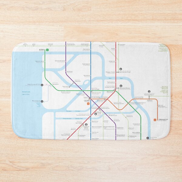 Item preview, Saint-Petersburg Metro Map designed and sold by Jug Cerovic.