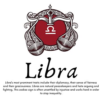 Libra Zodiac Characteristics Sticker