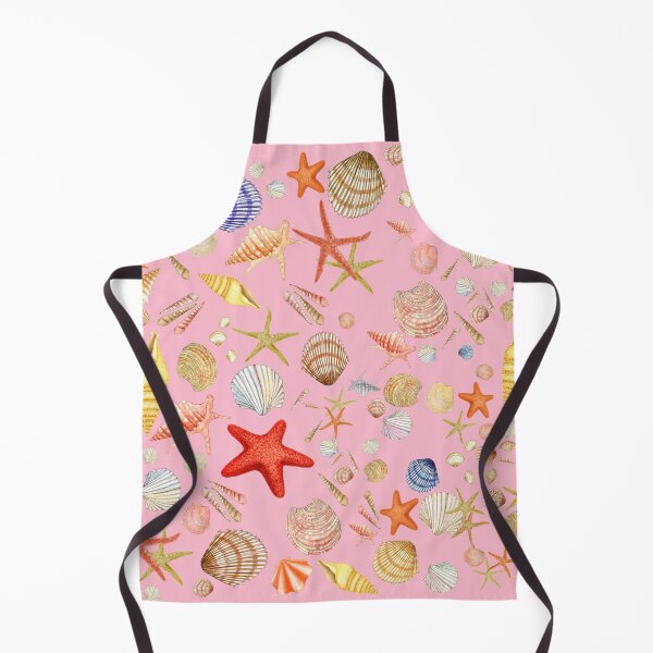 Item preview, Clean Girl Seashells Pattern, on Pink designed and sold by NPrintsDesign.