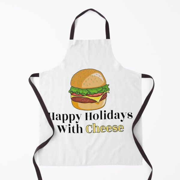 Item preview, Happy Holidays With Cheese burger designed and sold by NancyArtDesigns.