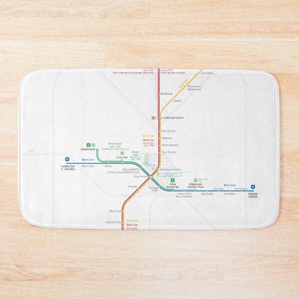 Item preview, Atlanta Metro Map designed and sold by Jug Cerovic.