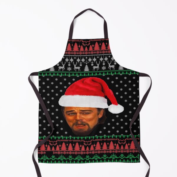 Aperçu de l'œuvre Leonardo DiCaprio Laughing Funny Christmas Meme Django Unchained Calvin Candie créée et vendue par HotTopics.