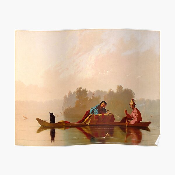 George Caleb Bingham Fur Traders Descending The Missouri 1845 Poster For Sale By