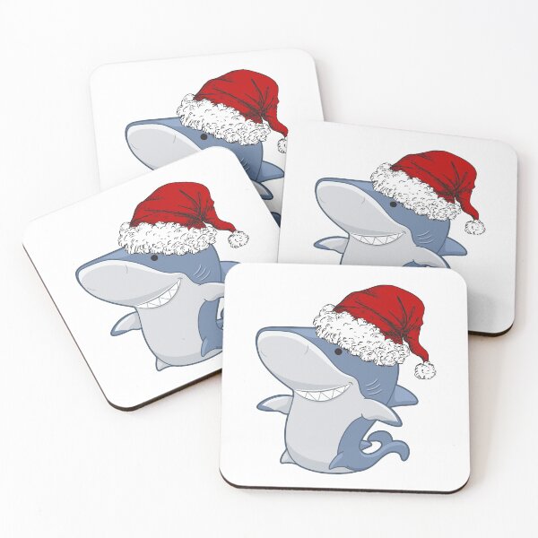 Item preview, Christmas Shark with Santas Hat designed and sold by Melin-aRT.