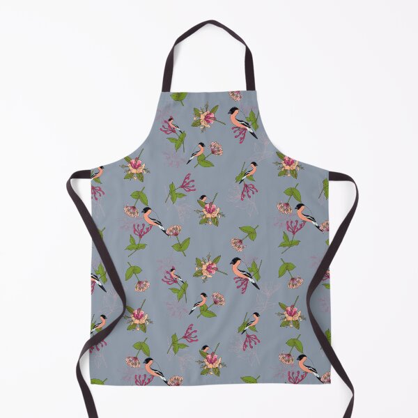 Item preview, Bullfinch honey, a pretty layered pattern featuring the Bullfinch and honeysuckle designed and sold by Naty Design Prague.