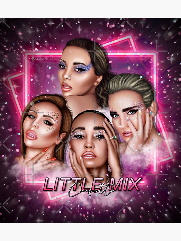 "Little Mix Confetti inspired artwork " Sticker for Sale by