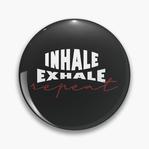 Item preview, Inhale Exhale Repeat Typography Graphic Design designed and sold by Artysneak.