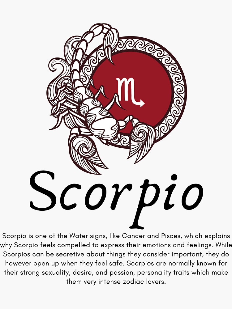 Scorpio Zodiac Characteristics | Sticker