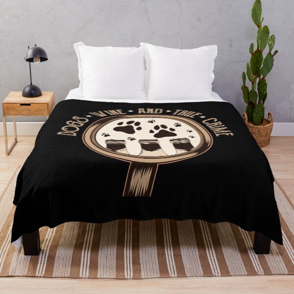 Item preview, Dogs Wine And True Crime Drinking Paw Dog Breed Wine Cellar Sober Tipsy Drunkard Wine Glass Alcoholic Pub Drink Tee designed and sold by shirti.