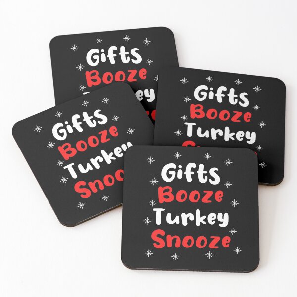 Item preview, Gifts Booze Turkey Snooze Christmas Day List designed and sold by Funful.