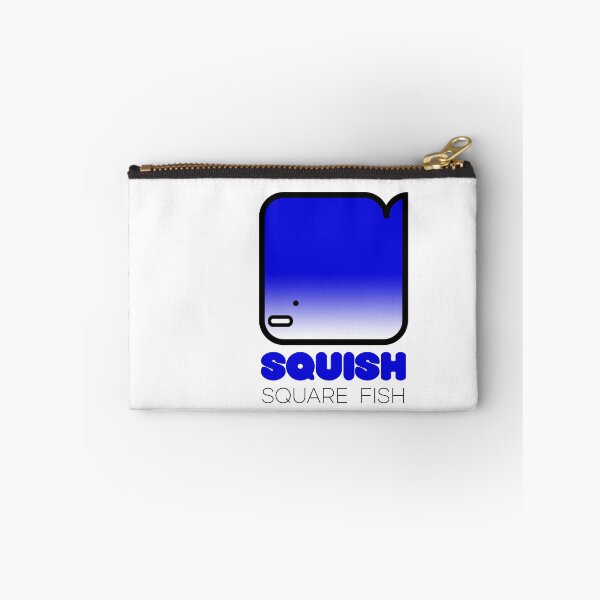 Item preview, Fun Fish Squish Square Fish Blue designed and sold by Quooki.