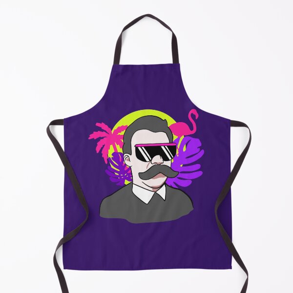 Item preview, Nietzsche 80s Vaporwave Portrait designed and sold by isstgeschichte.