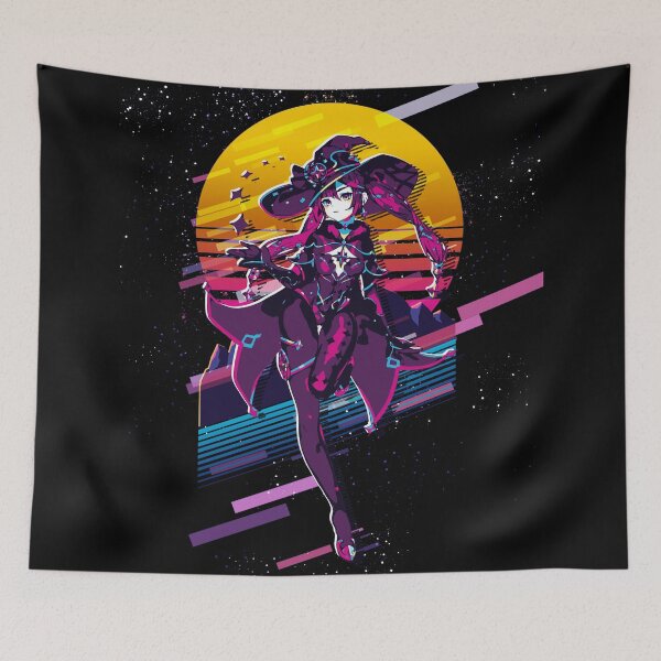 Item preview, Mona - Genshin Impact 80s retro designed and sold by MyRetroArt.