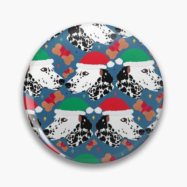 Item preview, Dalmatian Spot Dog Christmas Hat Bone Treat designed and sold by Lozzie Eliza Designs.
