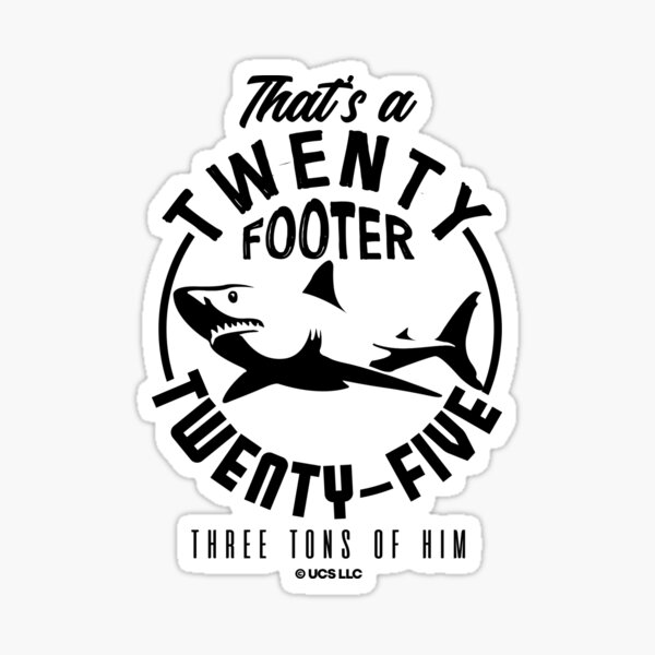 Item preview, Jaws movie twenty-five footer. Birthday party gifts. Officially licensed merch. designed and sold by chrlalexandru.