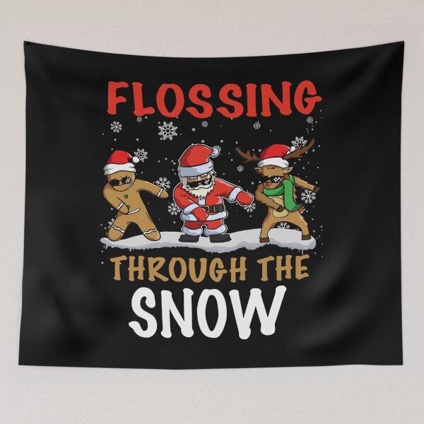 Item preview, Flossing through the snow Santa Claus Floss like a boss designed and sold by abiabo.