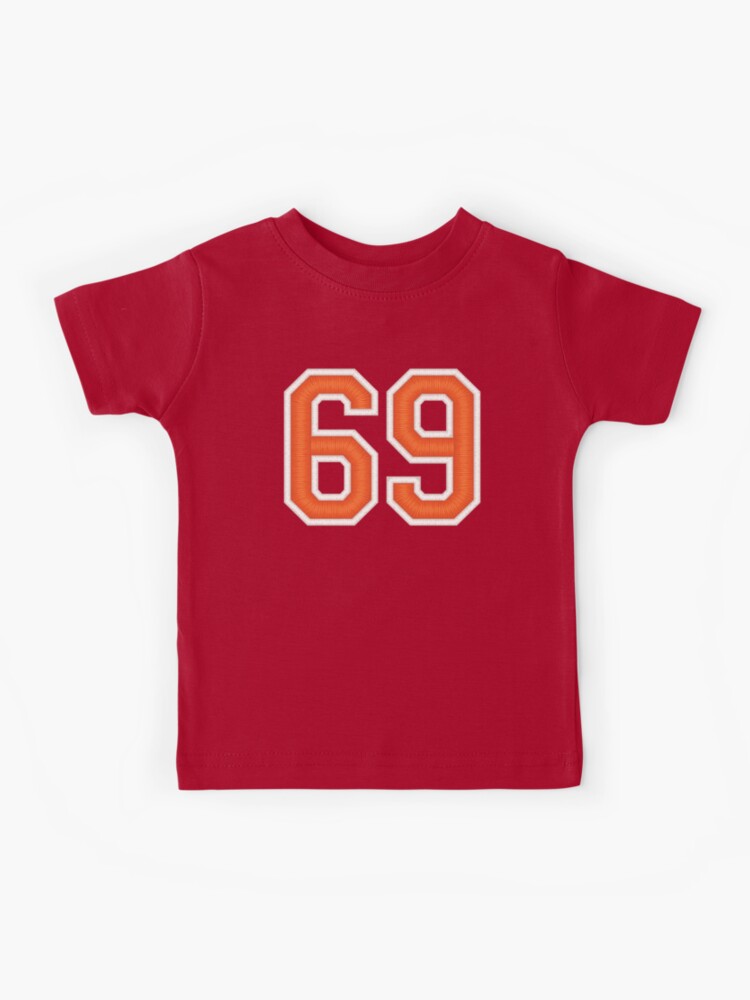 69 jersey number college style | Kids T-Shirt