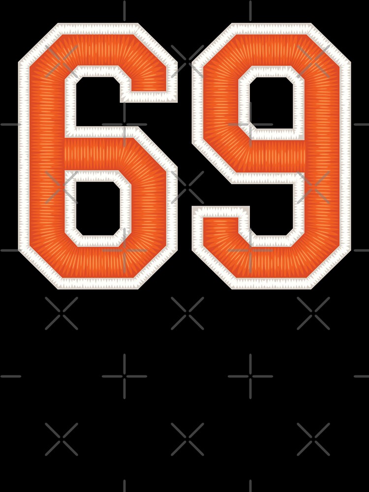 Sports Number 69 Jersey Sixty NineOrange Essential T-Shirt for